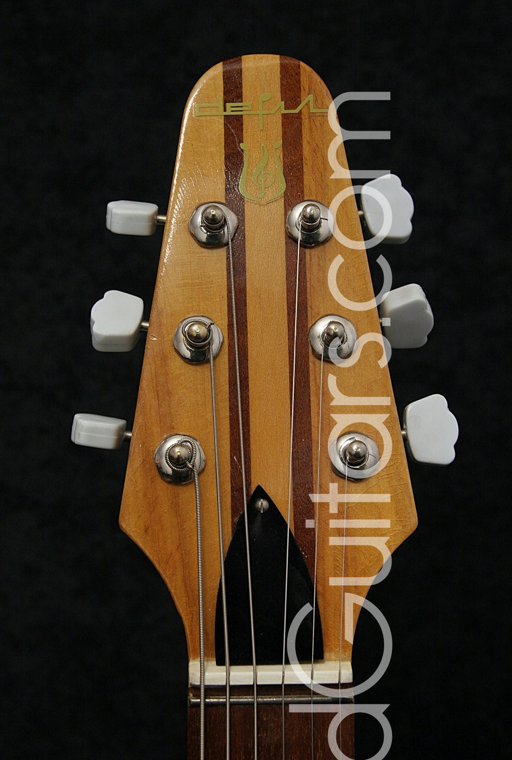 Defil Kosmos 1980 Black Rose White Made In Poland Reforged Guitars
